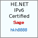 IPv6 Certification Badge for hkh8888