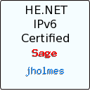 IPv6 Certification Badge for jholmes