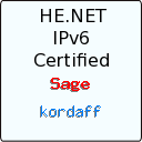 IPv6 Certification Badge for kordaff