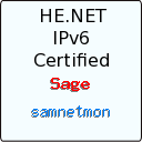 IPv6 Certification Badge for samnetmon