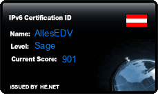 IPv6 Certification Badge for AllesEDV