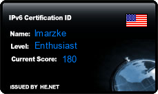 IPv6 Certification Badge for lmarzke