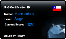 IPv6 Certification Badge for Marcianisto