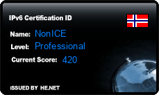 IPv6 Certification Badge for NonICE
