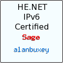 IPv6 Certification Badge for alanbuxey