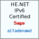 IPv6 Certification Badge for altadenamd