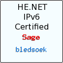 IPv6 Certification Badge for bledsoek