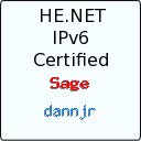 IPv6 Certification Badge for dannjr