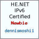IPv6 Certification Badge for dennismoshi1