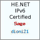 IPv6 Certification Badge for
dioni21
