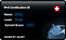 IPv6 Certification Badge for dsbg