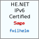 IPv6 Certification Badge for fwilhelm