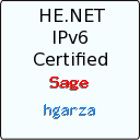 IPv6 Certification Badge for hgarza