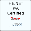 IPv6 Certification Badge for jrp9500