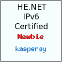 IPv6 Certification Badge for kasperay
