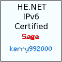 IPv6 Certification Badge for kerry992000