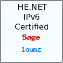 IPv6 Certification Badge for loumz