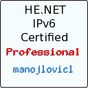 IPv6 Certification Badge for manojlovicl