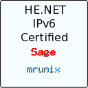 IPv6 Certification Badge for mrunix