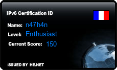IPv6 Certification Badge for n47h4n