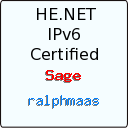 IPv6 Certification Badge for ralphmaas