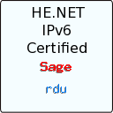IPv6 Certification Badge for rdu