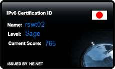 IPv6 Certification Badge for rswt02