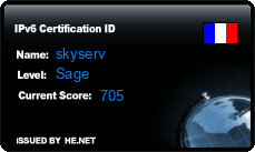IPv6 Certification Badge for skyserv