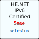 IPv6 Certification Badge for soleslun