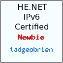 IPv6 Certification Badge for tadgeobrien