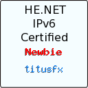 IPv6 Certification Badge for titusfx