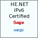 IPv6 Certification Badge for weqo