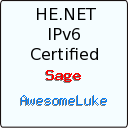 IPv6 Sage Certificate