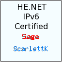 IPv6 Certification Badge for ScarlettK