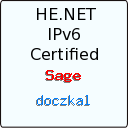 IPv6 Certification Badge for doczkal