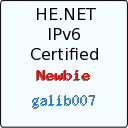 IPv6 Certification Badge for galib007