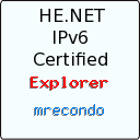 IPv6 Certification Badge for mrecondo