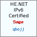 IPv6 Certification Badge for qbojj