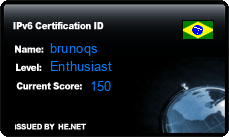 IPv6 Certification Badge for brunoqs