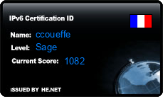 IPv6 Certification Badge for ccoueffe