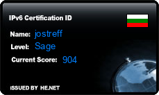 IPv6 Certification Badge for jostreff