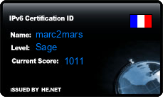 IPv6 Certification Badge for marc2mars