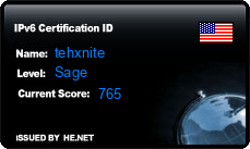IPv6 Certification Badge for Robert Whitney