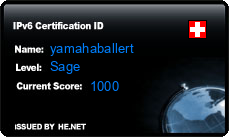 IPv6 Certification Badge for yamahaballert