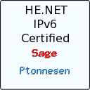 IPv6 Certification Badge for PTonnesen