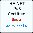IPv6 Certification Badge for adityaarts