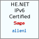 IPv6 Certification Badge for allenl