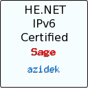 IPv6 Certification Badge for azidek