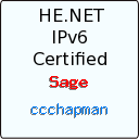IPv6 Certification Badge for ccchapman