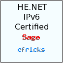 IPv6 Certification Badge for cfricks